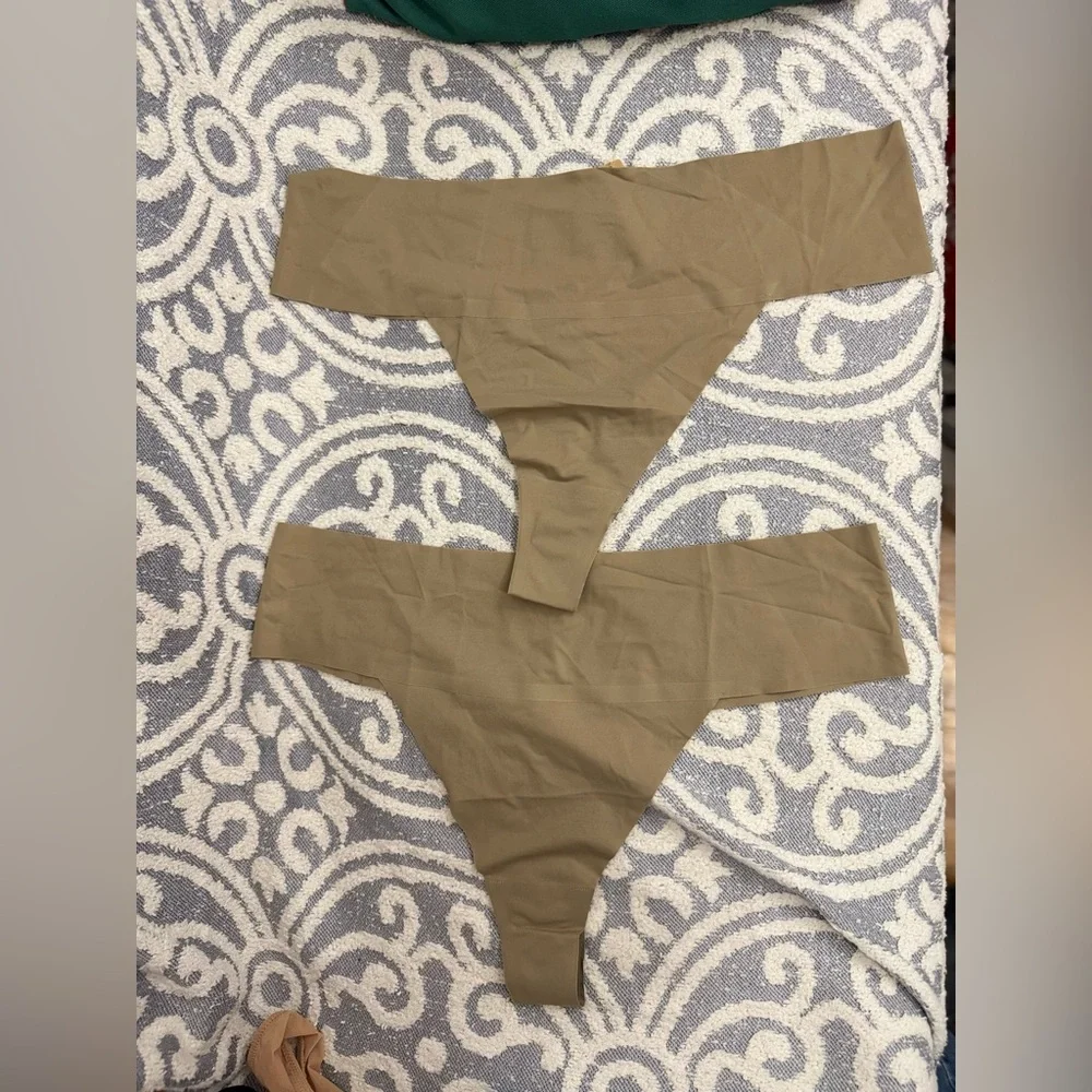 Bundle Of 2 Thongs Skims Size 3X Desert Naked Thong NWT Panty Thong Soft Panties